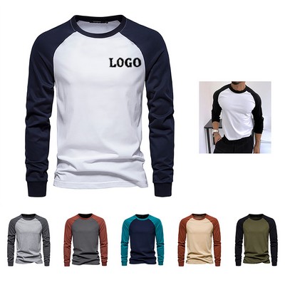 Men's Raglan Baseball Tee Shirt